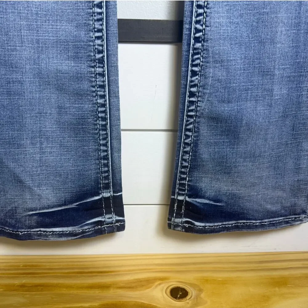 AMETHYST Y2K Style Low Rise Flare Denim Jeans w/ Stretch, Size 5 - Picture 10 of 11